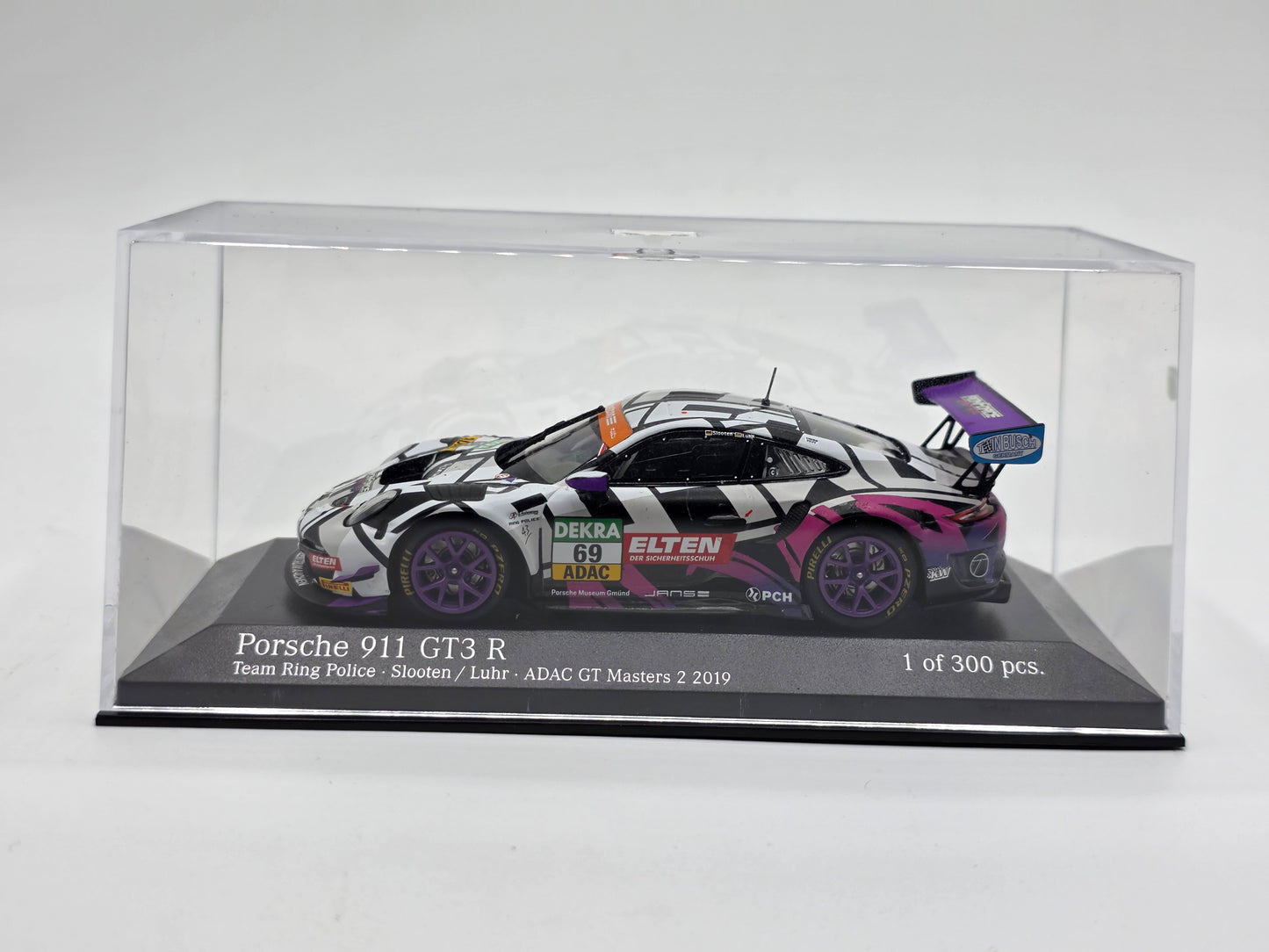 1/43 2019 Porsche 911 GT3 R - ADAC GT Masters - Slooten / Luhr | Minichamps Model Car