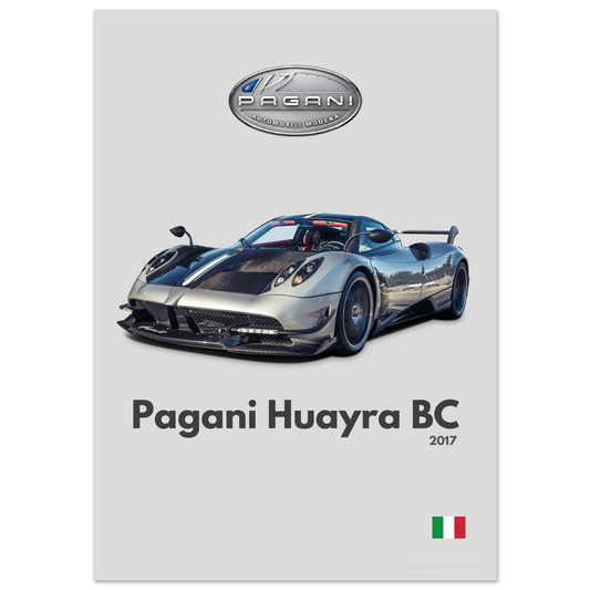 Pagani Huayra BC Poster - Minimalist Collection