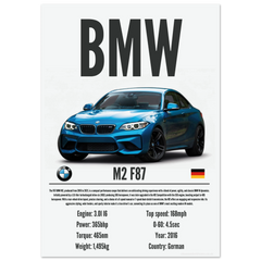 381 BMW M2 F87 Poster - Precision Collection