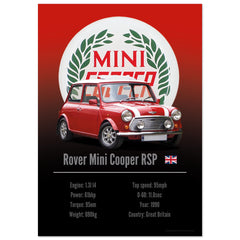 097 Rover Mini Cooper RSP Poster - Accent Collection