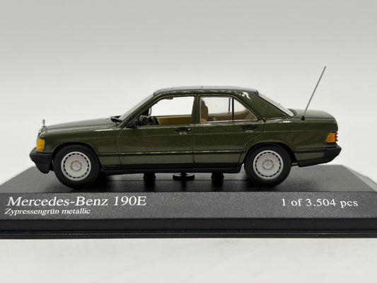 1/43 1984 Mercedes 190E - Cypress Green - Minichamps | Model Car