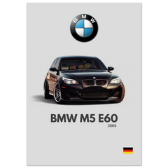 430 BMW M5 E60 Poster - Minimalist Collection