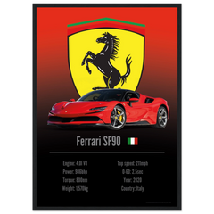 461 Ferrari SF90 Poster - Accent Collection