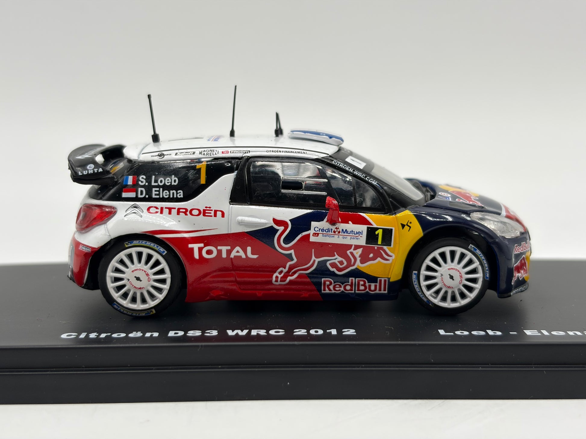 1/43 2012 Citroen DS3 WRC - Monte Carlo Rally - Loeb / Elena | Model Rally Car