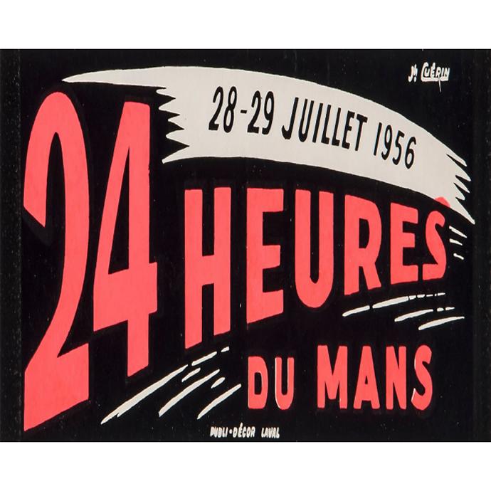 24 Heures Du Mans - Metal Advertising Wall Sign - Retro Art