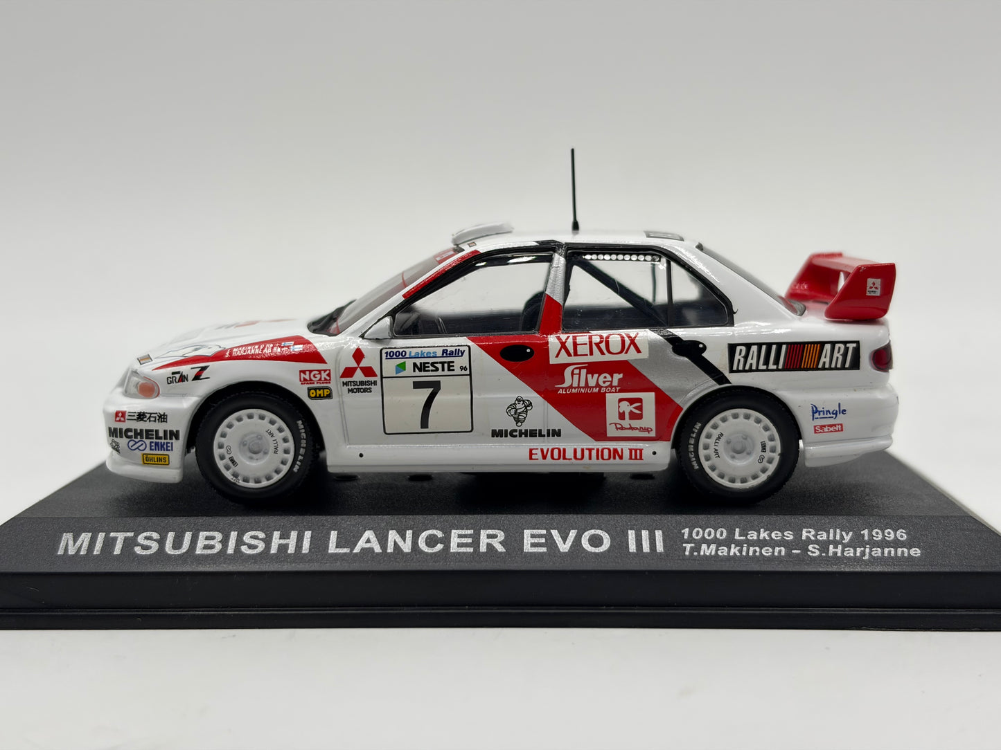 1/43 1996 Mitsubishi Lancer Evo III - 1000 Lakes Rally - Makinen / Harjanne | Model Rally Car