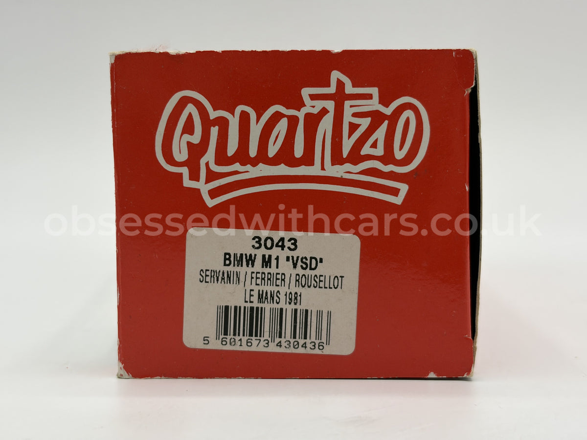 1/43 1981 BMW M1 - Rousselot / Servanin / Ferrier - Quartzo | Model Le Mans Car