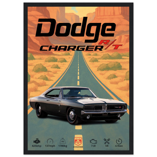 Dodge Charger Poster - Abstract Collection