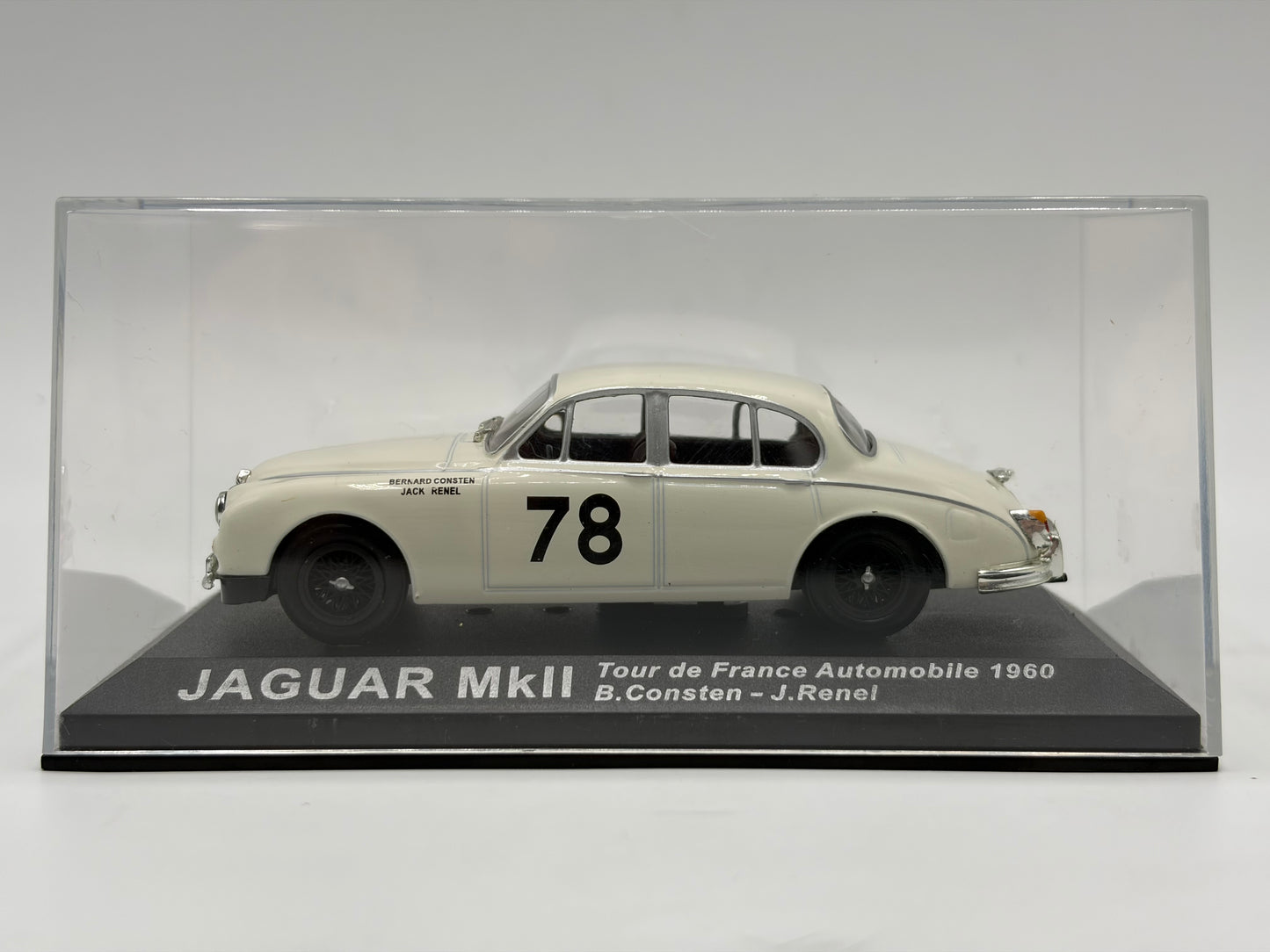 1/43 1960 Jaguar MkII - Tour de France Automobile - Consten / Renel | Model Rally Car