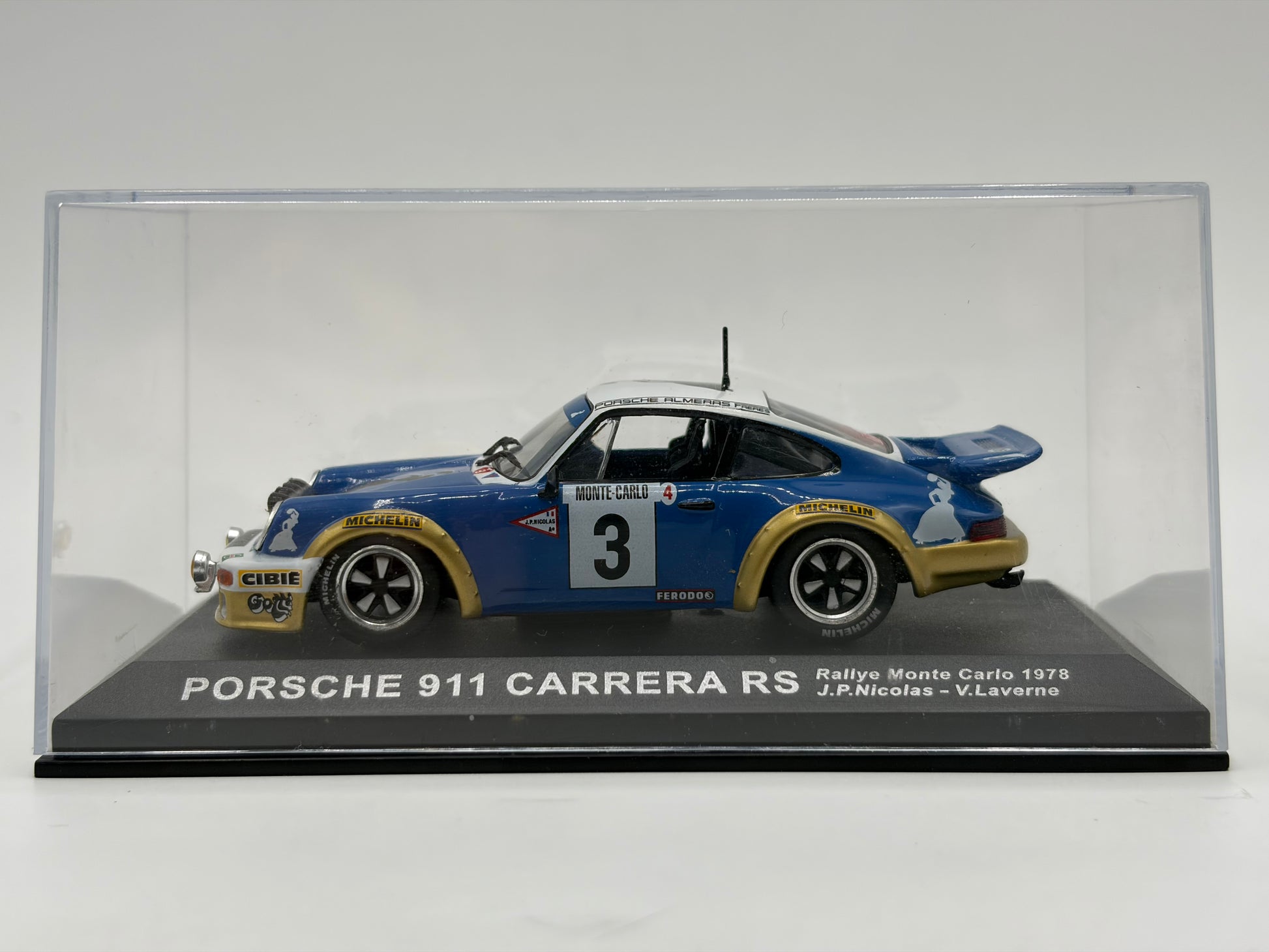 1/43 1978 Porsche 911 Carrera RS - Monte Carlo Rally - Nicolas / Laverne | Model Rally Car