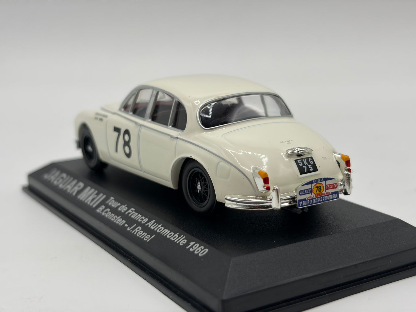 1/43 1960 Jaguar MkII - Tour de France Automobile - Consten / Renel | Model Rally Car