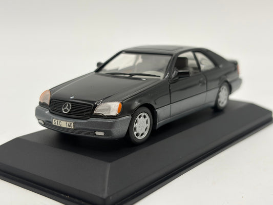 1/43 1992 Mercedes 600 SEC - Black - Minichamps | Model Car