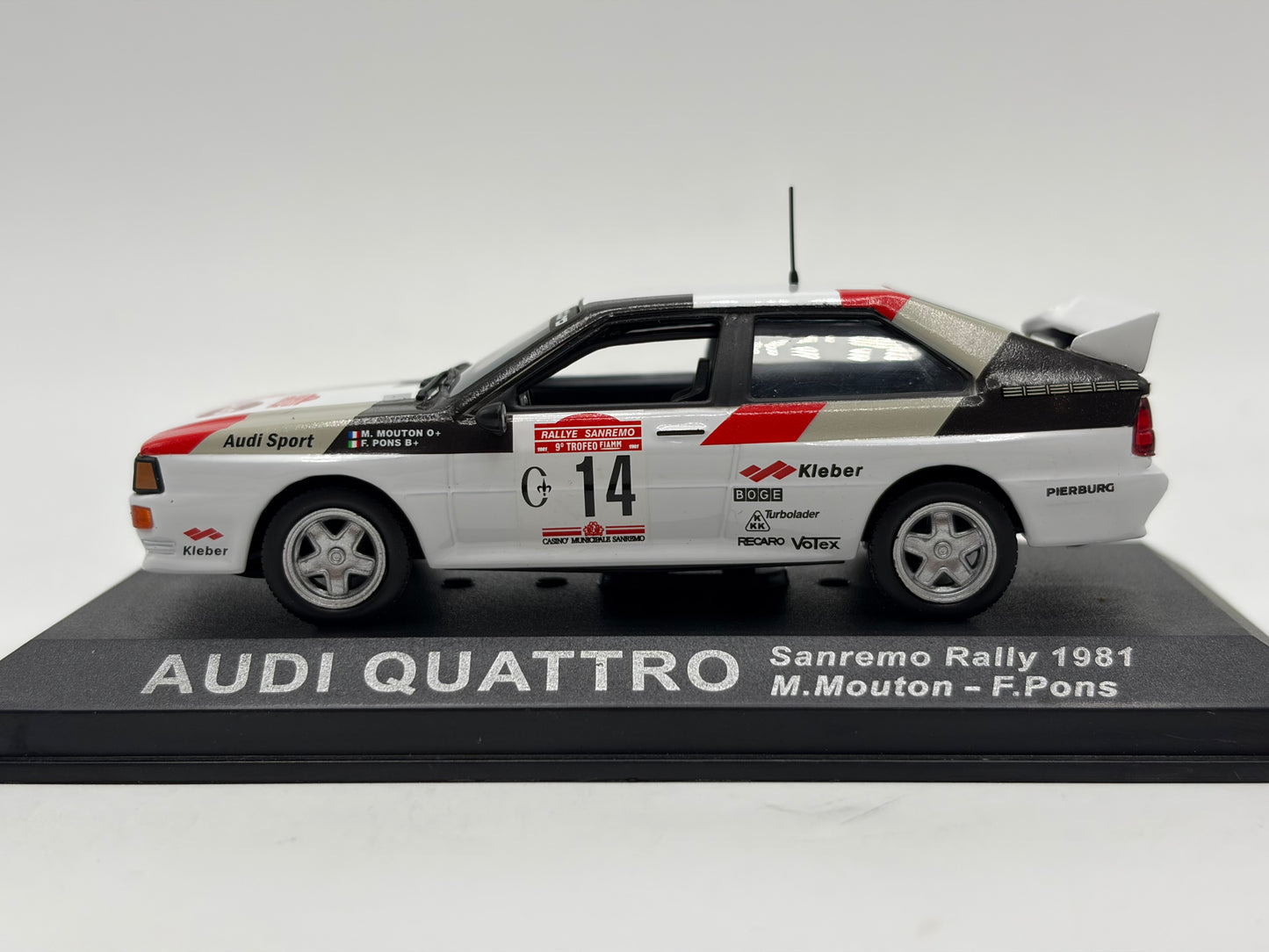 1/43 1981 Audi Quattro - Sanremo Rally - Mouton / Pons | Model Rally Car