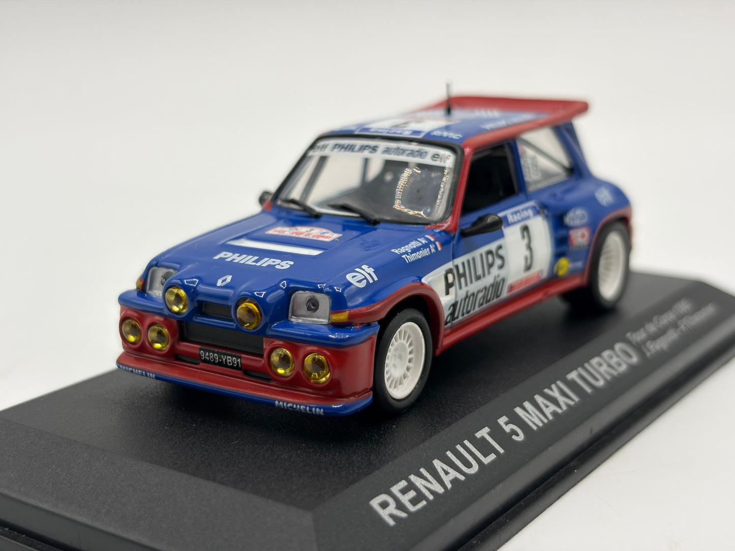 1/43 1985 Renault 5 Maxi Turbo - Tour de Corse - Ragnotti / Thimonier | Model Rally Car