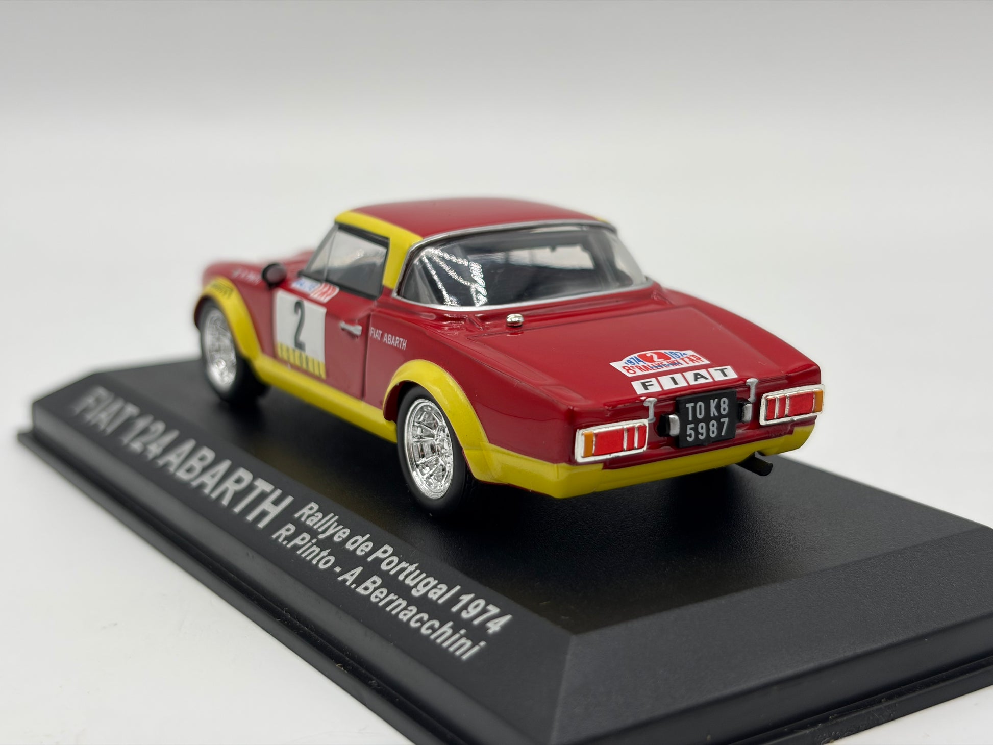 1/43 1974 Fiat 124 Abarth - Rallye de Portugal - Pinto / Bernacchini | Model Rally Car