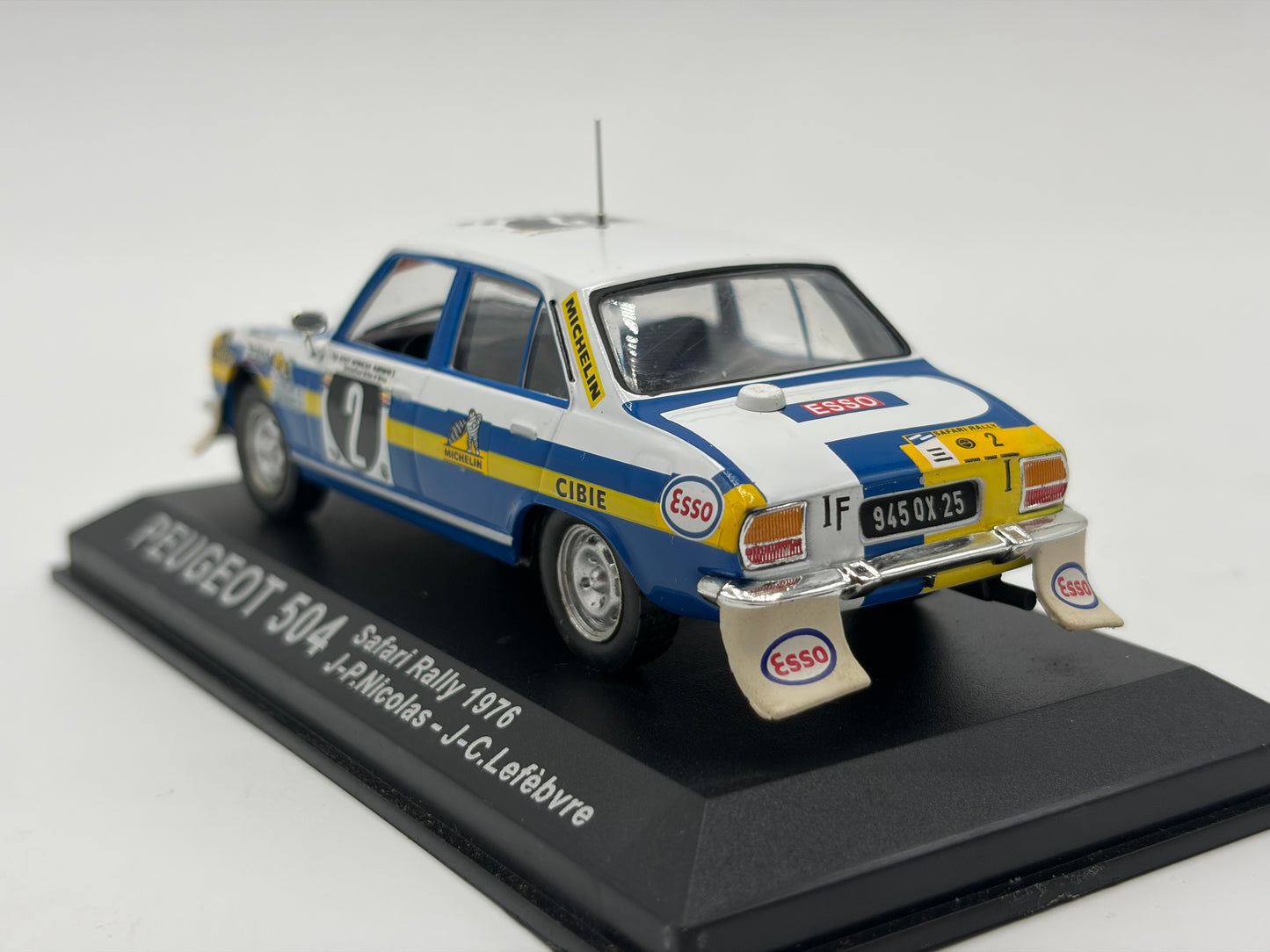 1/43 1976 Peugeot 504 - Safari Rally - Nicolas / Lefebvre | Model Rally Car