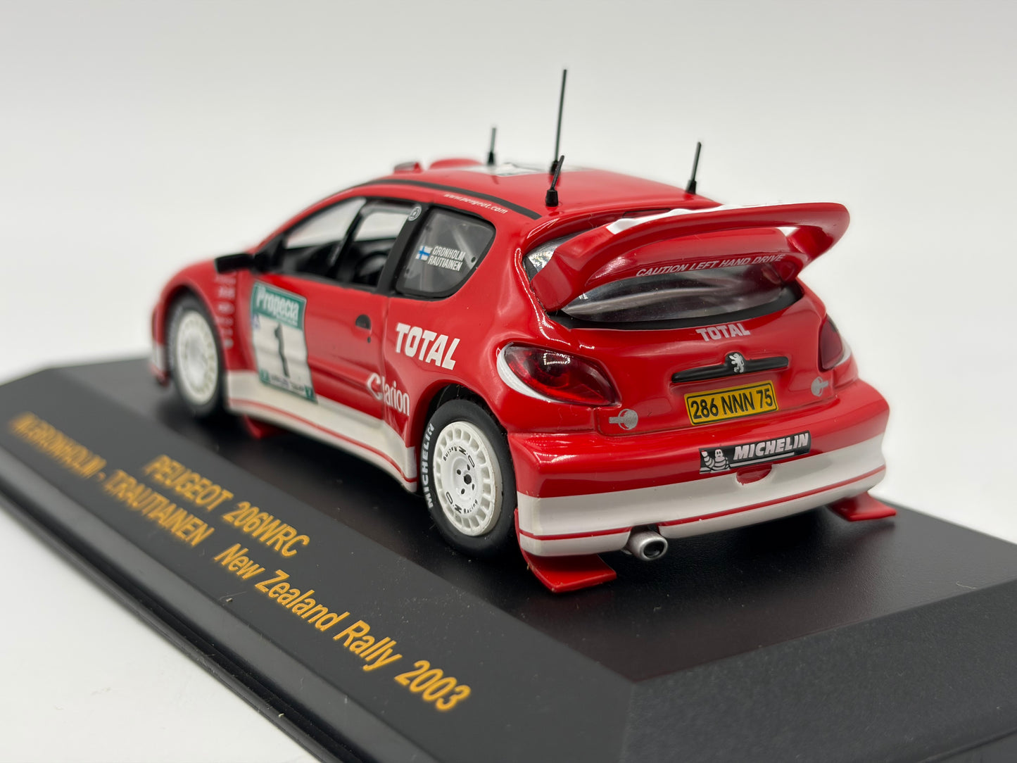 1/43 2003 Peugeot 206 WRC - Rally New Zealand - Gronholm / Rautiainen | Model Rally Car
