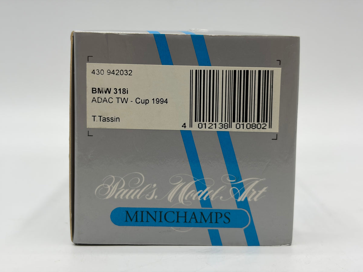 1/43 1994 BMW 318i - Thierry Tassin - ADAC TW-Cup - Minichamps | Model Car