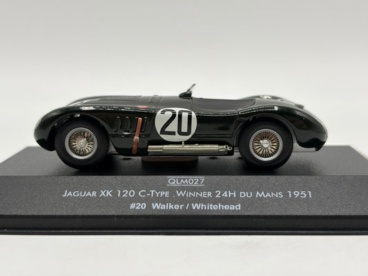 1/43 1951 Jaguar XK120 C-Type - Walker / Whitehead - Quartzo | Model Le Mans Car