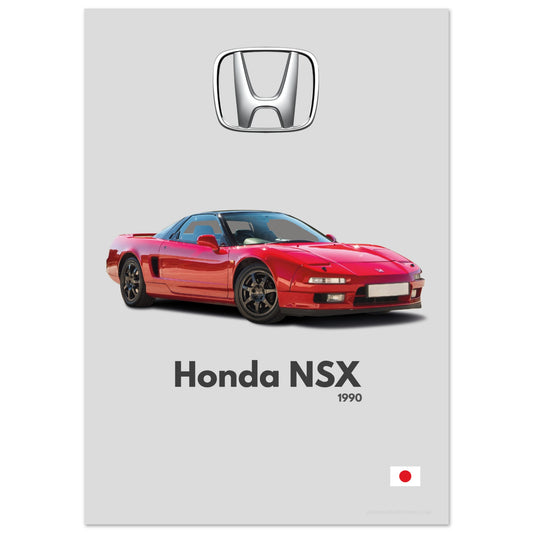 Honda NSX Poster - Minimalist Collection
