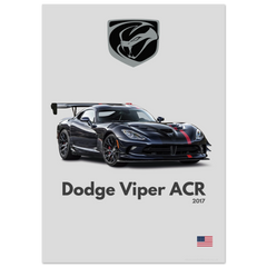 090 Dodge Viper ACR Poster - Minimalist Collection