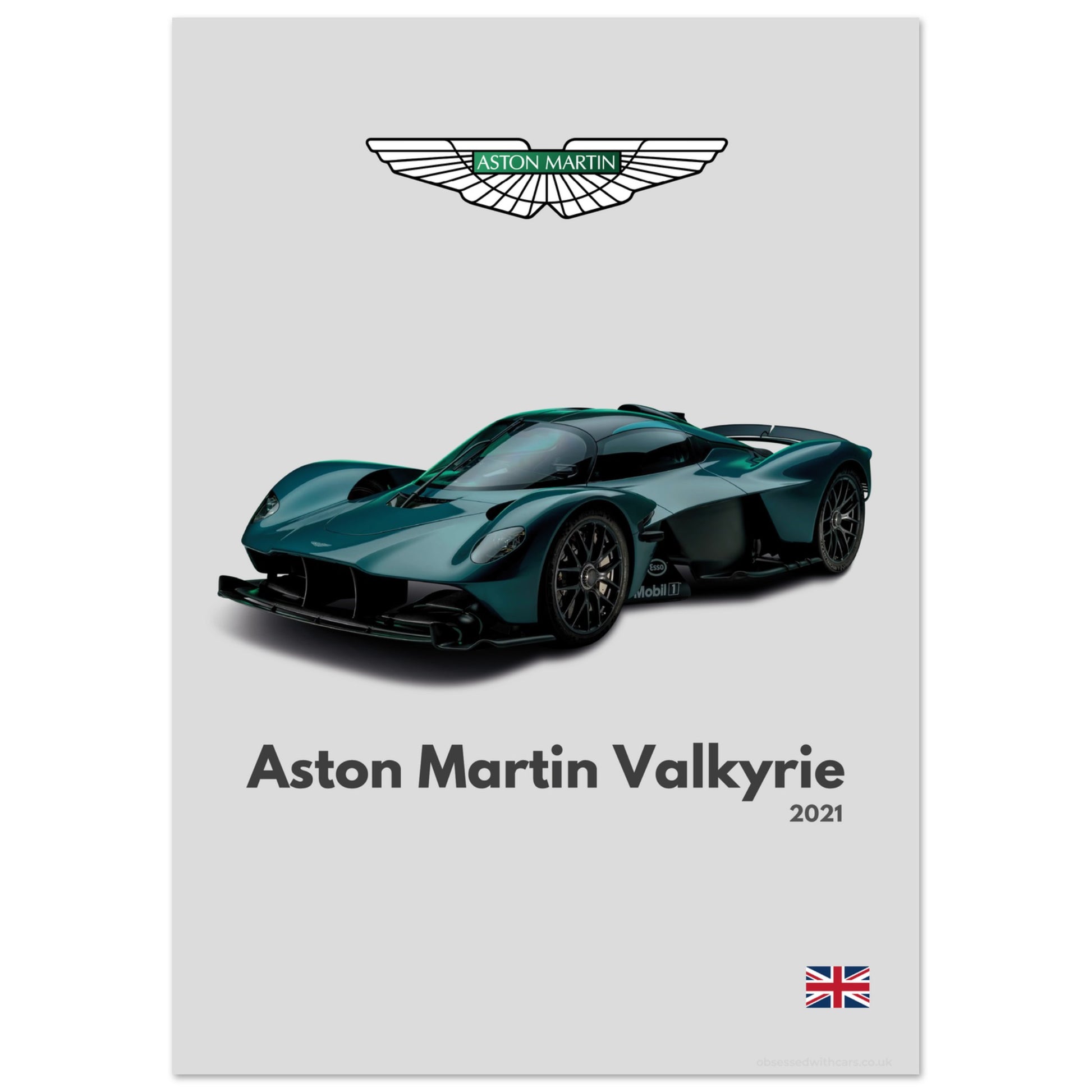 Aston Martin Valkyrie Poster - Minimalist Collection