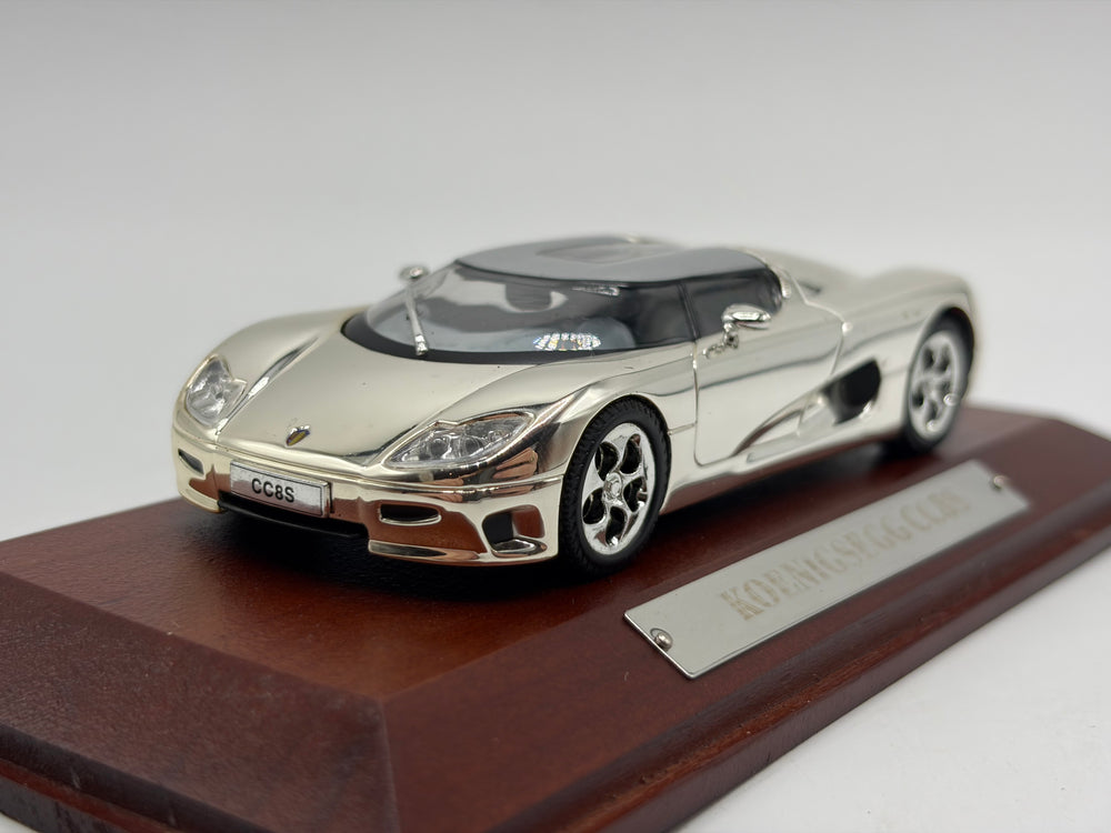 1/43 2002 Koenigsegg CC8S - Chrome | Model Car
