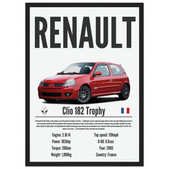 229 Renault Clio 182 Trophy Poster - Precision Collection