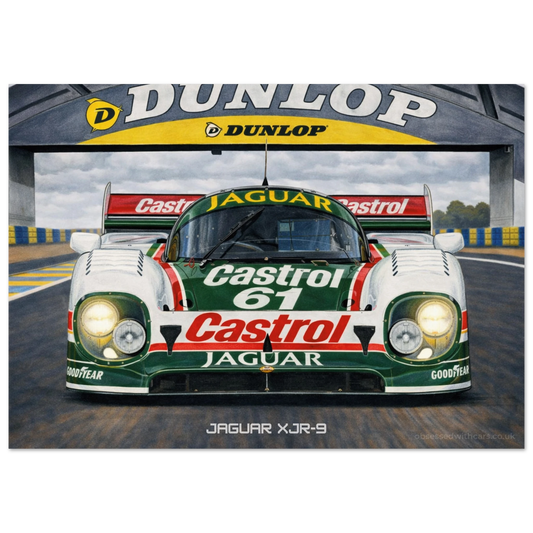 Castrol Jaguar XJR-9 Poster - Le Mans Legends Collection