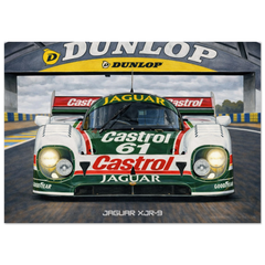 Castrol Jaguar XJR-9 Poster - Le Mans Legends Collection