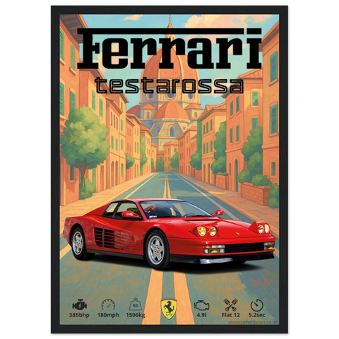 337 Ferrari Testarossa Poster - Abstract Collection