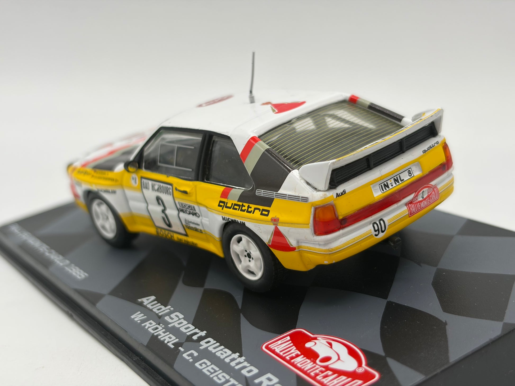 1/43 1985 Audi Sport Quattro Rallye - Rohrl / Geistdorfer | Model Rally Car
