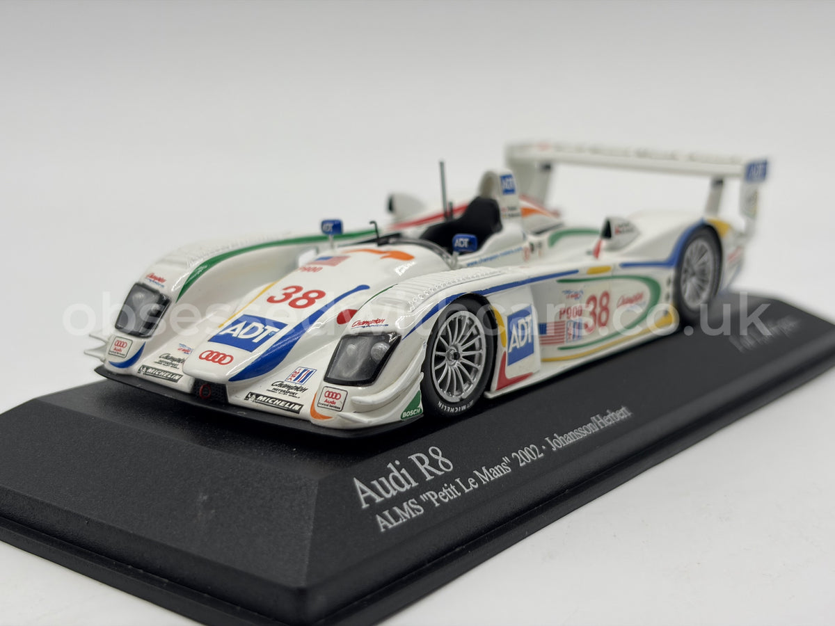 1/43 2002 Audi R8 - ALMS - Johansson  / Herbert - Minichamps | Model Car