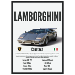 350 Lamborghini Countach Poster - Precision Collection