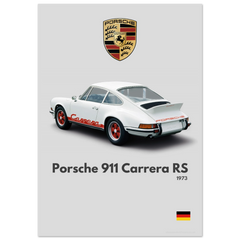 210 Porsche 911 Carrera Poster - Minimalist Collection
