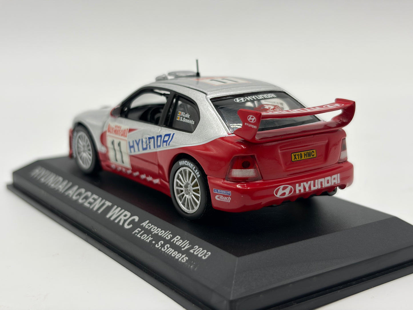 1/43 2003 Hyundai Accent WRC - Monte Carlo Rally - Loix / Smeets | Model Rally Car