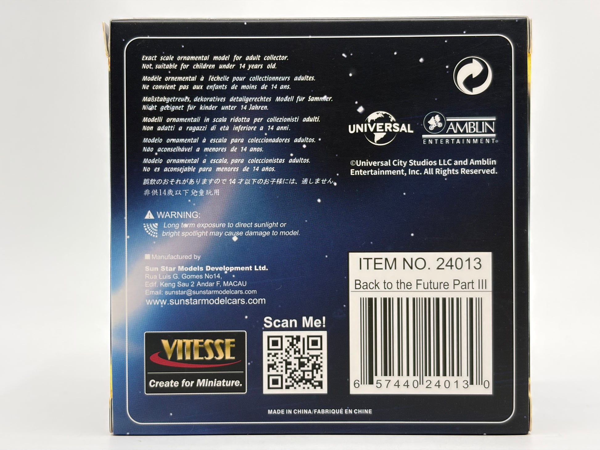 1/43 1981 DeLorean DMC-12 Time Machine - Back to the Future Part 3 | Model Car