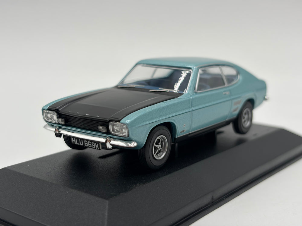 1/43 1971 Ford Capri Mk1 - Glacier Blue - Corgi Vanguards | Model Car
