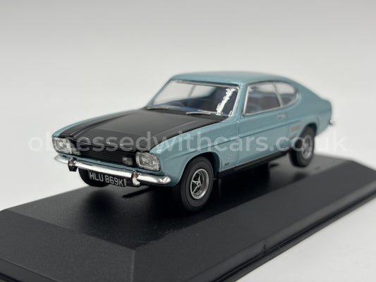 1/43 1971 Ford Capri Mk1 - Glacier Blue - Corgi Vanguards | Model Car