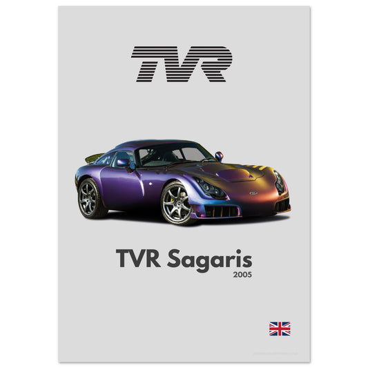 TVR Sagaris Poster - Minimalist Collection