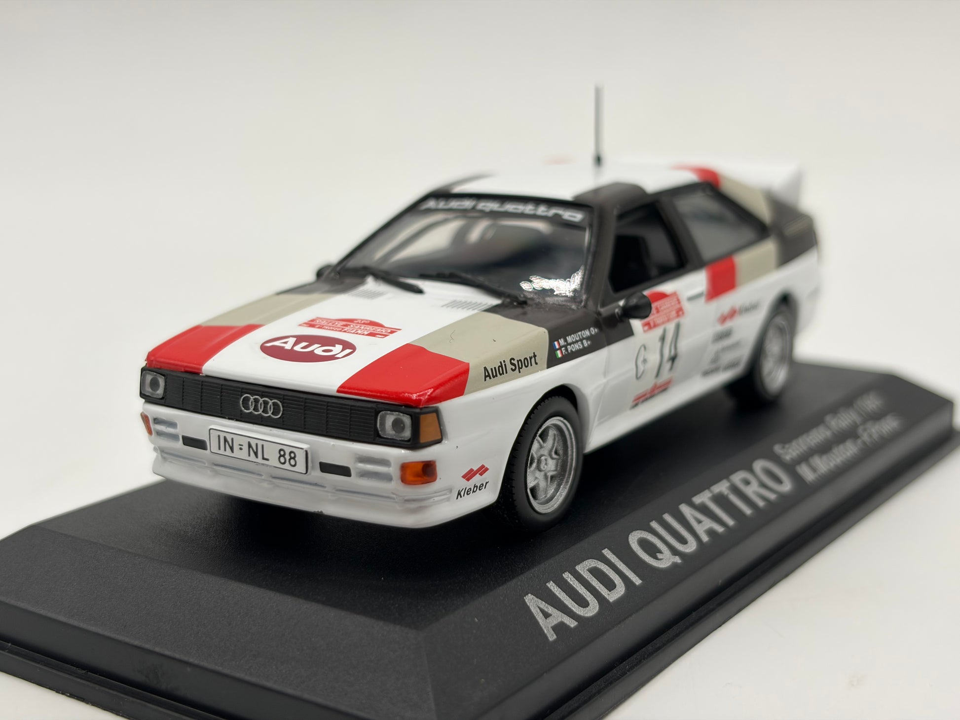 1/43 1981 Audi Quattro - Sanremo Rally - Mouton / Pons | Model Rally Car