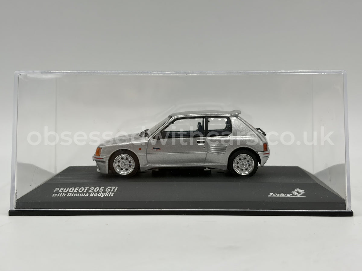1/43 1992 Peugeot 205 GTI with Dimma Bodykit - Gris Futura - Solido | Model Car
