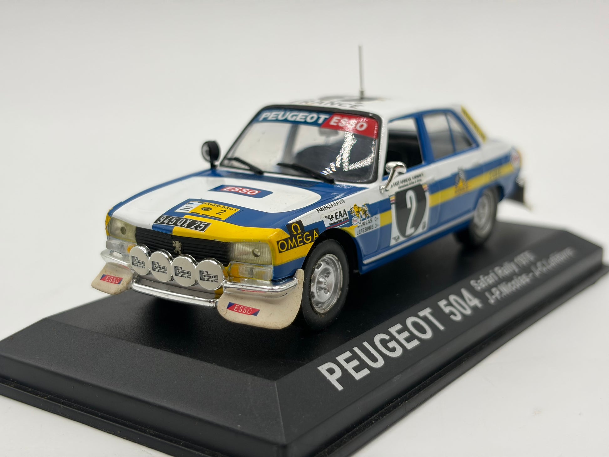 1/43 1976 Peugeot 504 - Safari Rally - Nicolas / Lefebvre | Model Rally Car