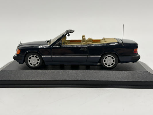 1/43 1992 Mercedes 300 CE-24 Cabriolet - Midnight Blue - Minichamps | Model Car
