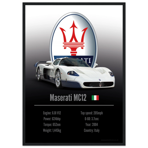 240 Maserati MC12 Poster - Accent Collection