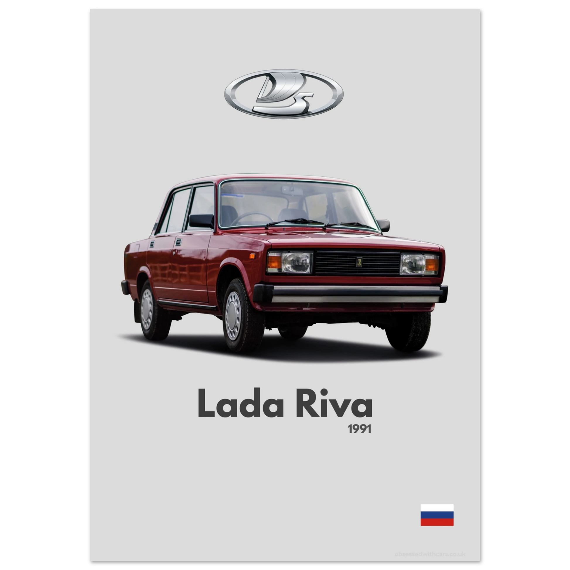 Lada Riva Poster - Minimalist Collection