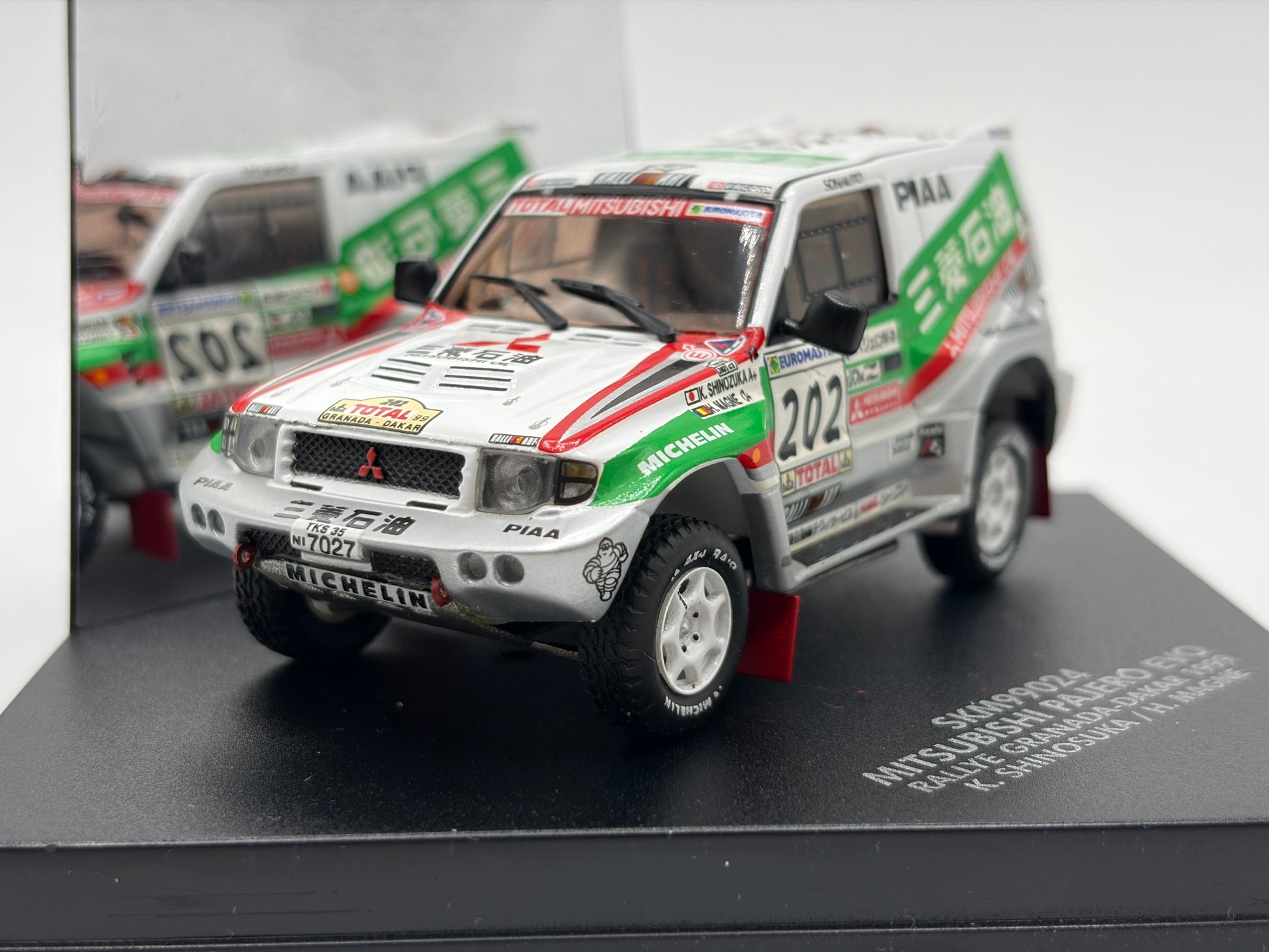 1/43 1999 Mitsubishi Pajero Evo - Granada-Dakar Rally - Shinozuka / Magne | Model Rally Car