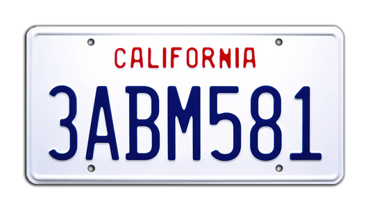 3ABM581 - Pulp Fiction - The Wolf's Acura NSX | License Plate