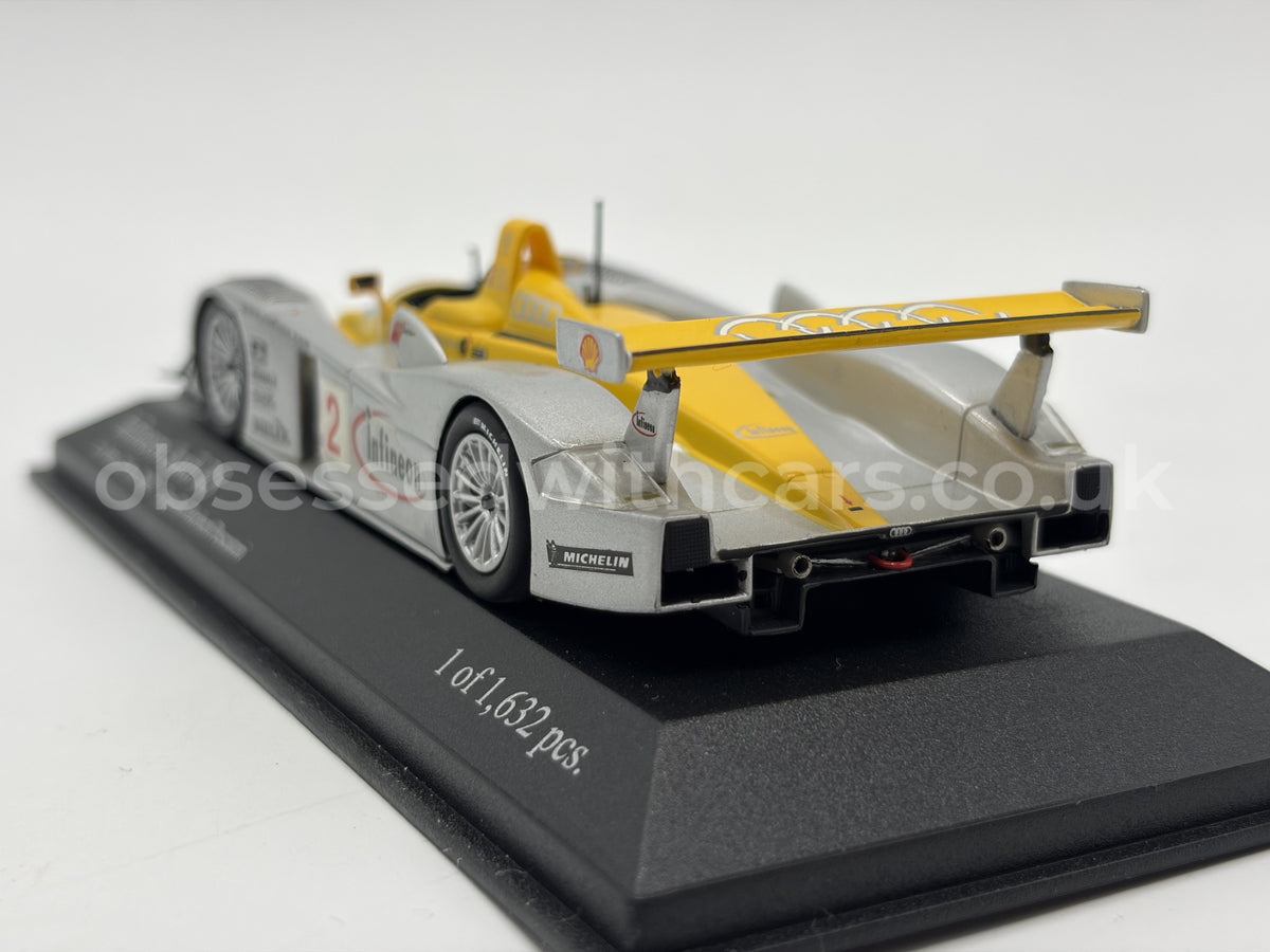 1/43 2002 Infineon Audi R8 - Capello / Herbert / Pescatori - Minichamps | Model Le Mans Car