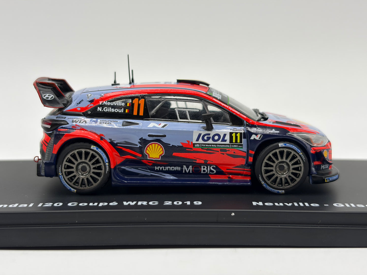 1/43 2019 Hyundai i20 Coupe WRC - Tour de Corse - Neuville / Gilsoul | Model Rally Car
